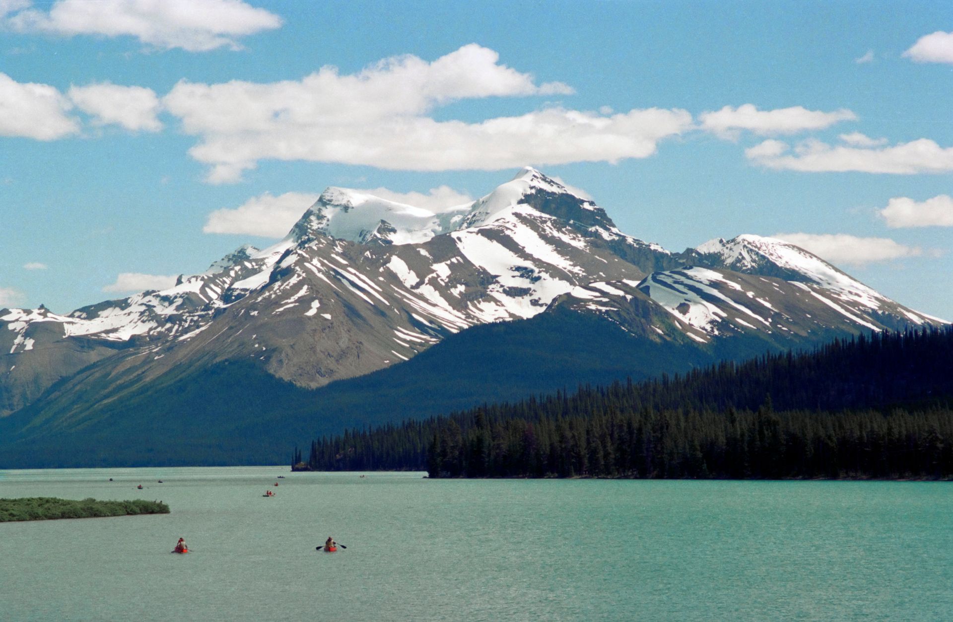 Mountain landscape in Jasper National Park in Alberta, Canada