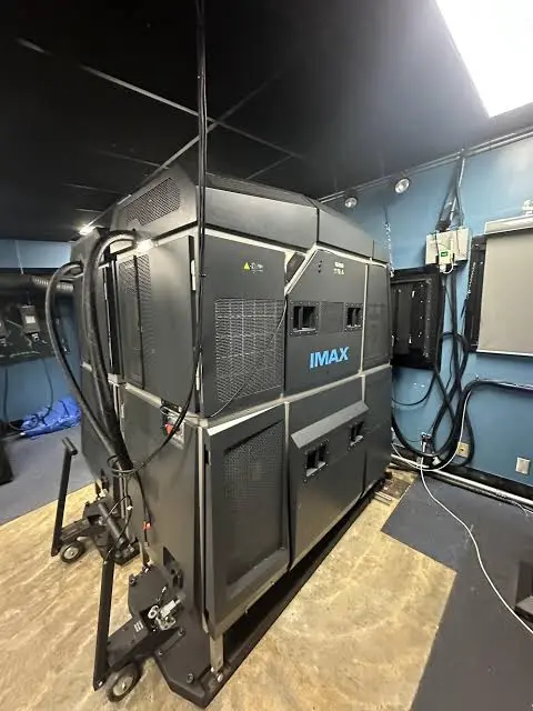 imax film reel projector cinema booth